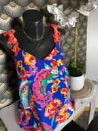 TOP NELL BRETELLES POMPONS  TAILLE 1 OU 2