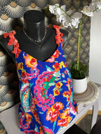TOP NELL BRETELLES POMPONS  TAILLE 1 OU 2