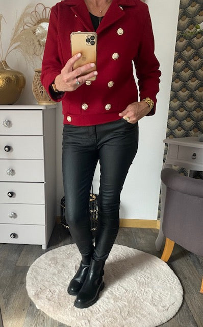 MANTEAU CHERRYS COURT BORDEAUX  S/M/L/XL