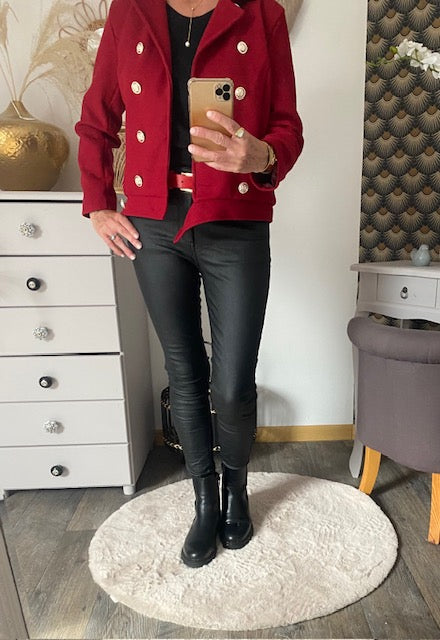 MANTEAU CHERRYS COURT BORDEAUX  S/M/L/XL