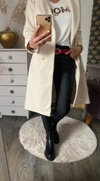 MANTEAU CHERRYS  ECRU     S/M/L/XL