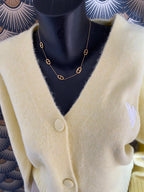 GILET LOVENA DENTELLE JAUNE   TU 36/42 petit 44